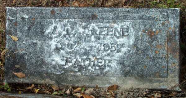 A.L. Greene Gravestone Photo