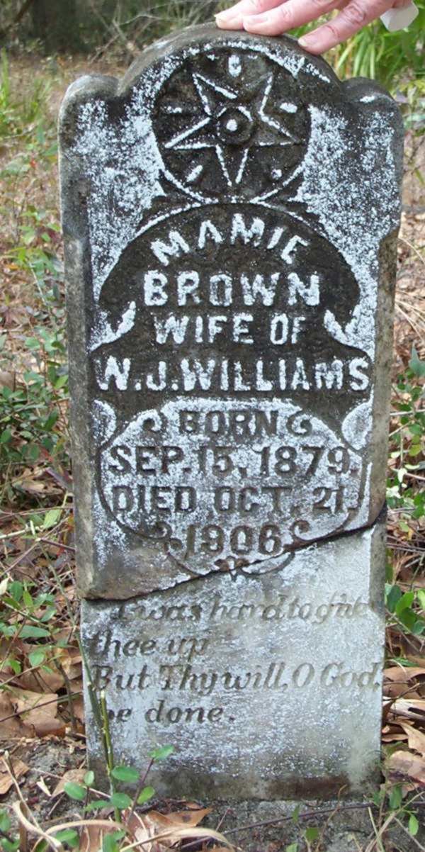 Mamie Brown Williams Gravestone Photo