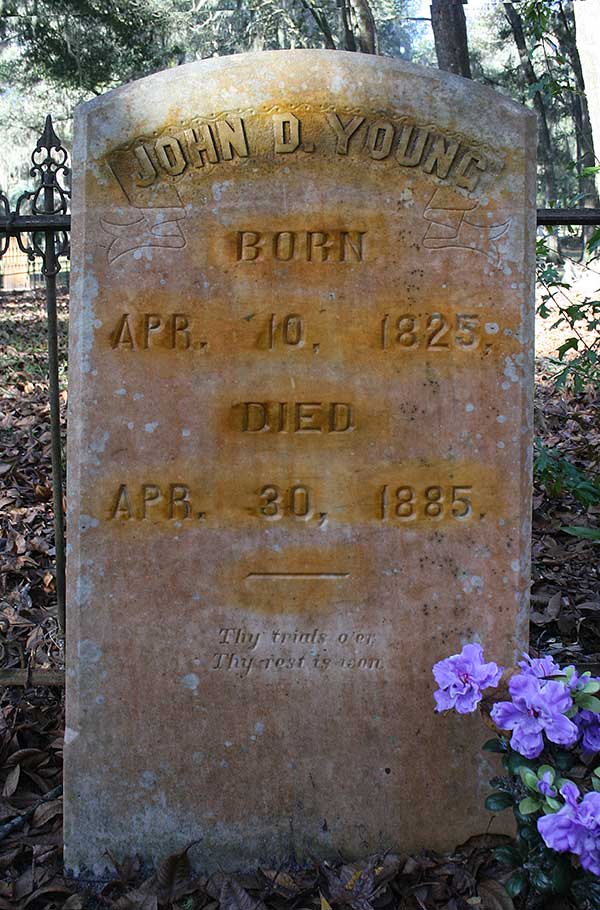 John D. Young Gravestone Photo