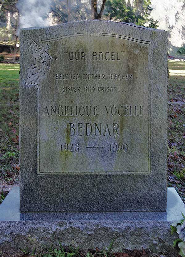 Angelique Vocelle Bednar Gravestone Photo