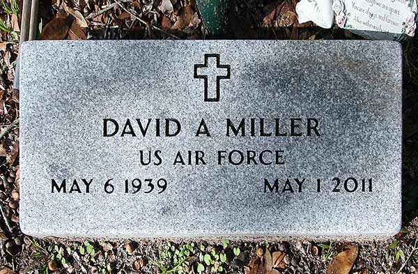 David A. Miller Gravestone Photo