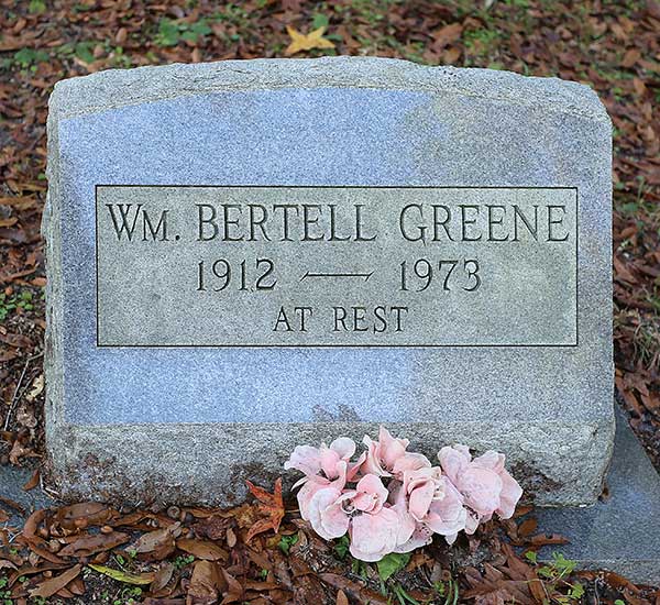 Wm. Bertell Greene Gravestone Photo