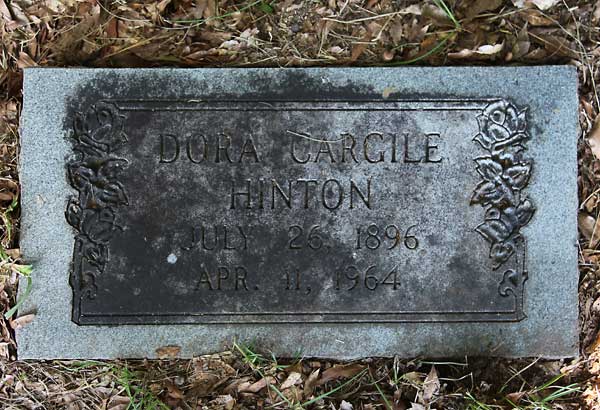 Dora Cargile Hinton Gravestone Photo