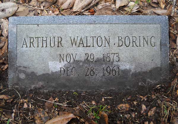 Arthur Walton Boring Gravestone Photo