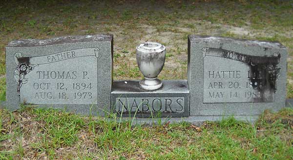 Thomas P. & Hattie Lee Nabors Gravestone Photo