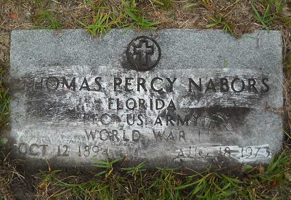 Thomas Percy Nabors Gravestone Photo
