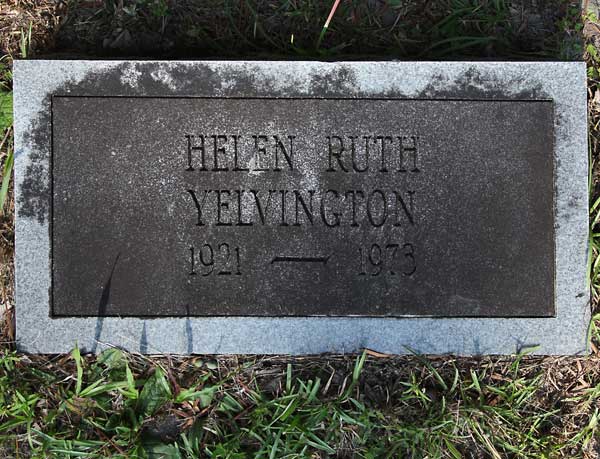 Helen Ruth Yelvington Gravestone Photo
