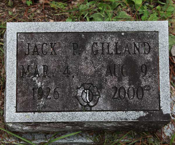 Jack P. Gilland Gravestone Photo