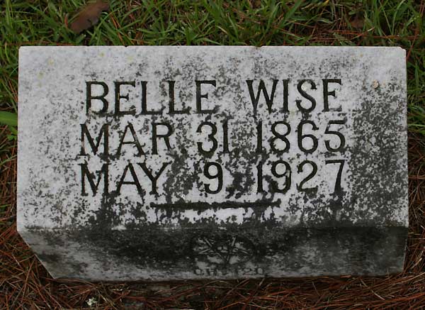 Belle Wise Gravestone Photo