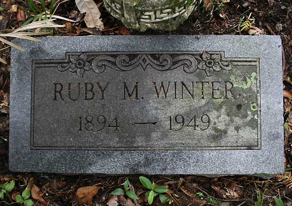Ruby M. Winter Gravestone Photo