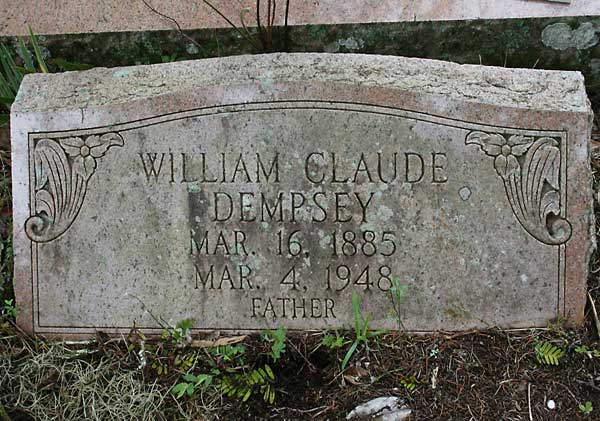 William Claude Dempsey Gravestone Photo
