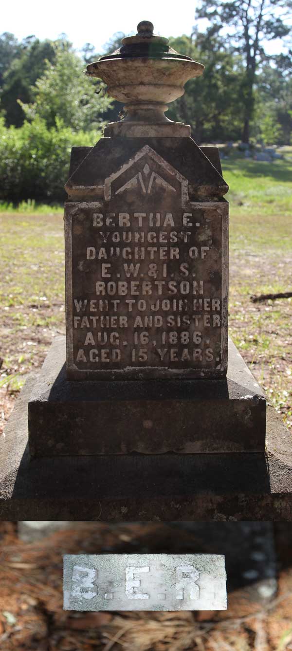 Bertha E. Robertson Gravestone Photo