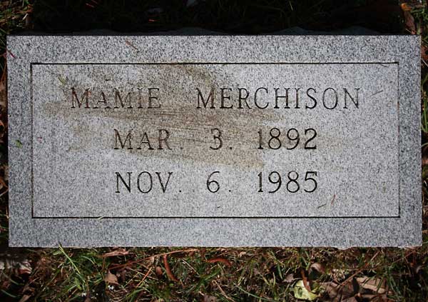 Mamie Merchison Gravestone Photo