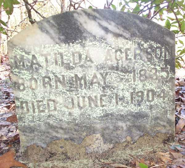 Matilda Acerson Gravestone Photo