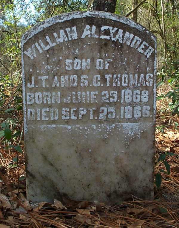  William Alexander Thomas Gravestone Photo