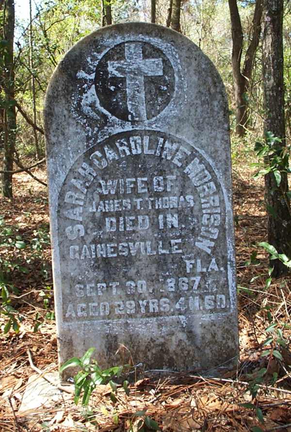 Sarah Carolina Morrison Gravestone Photo