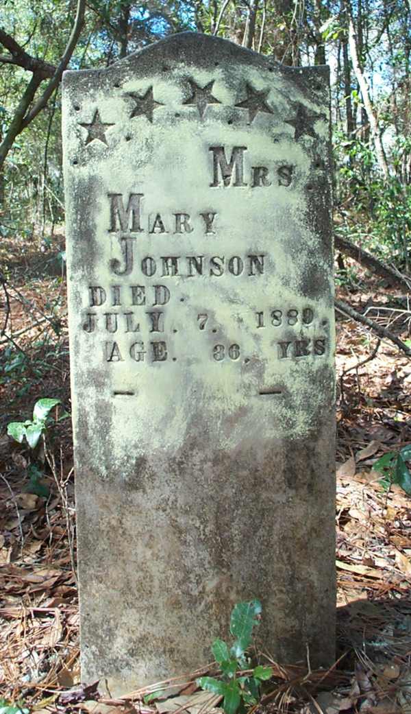 Mrs. Mary Johnson Gravestone Photo