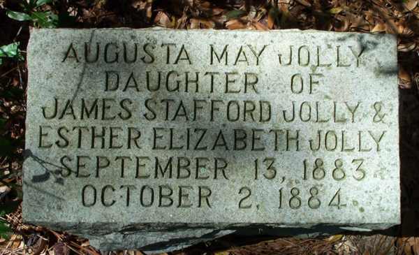 Augusta May Jolly Gravestone Photo