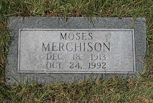 Moses Merchison Gravestone Photo