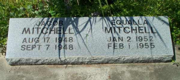 Jacob & Equalla Mitchell Gravestone Photo