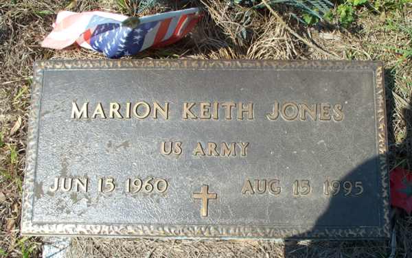 Marion Keith Jones Gravestone Photo