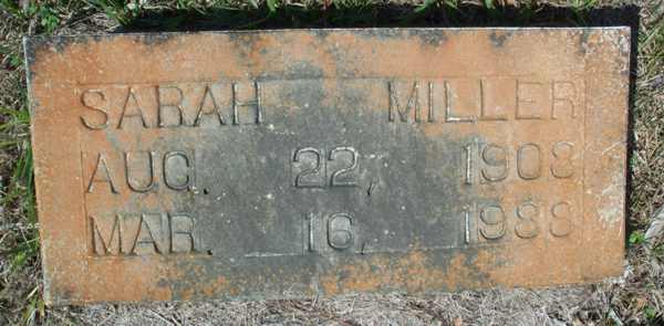 Sarah Miller Gravestone Photo