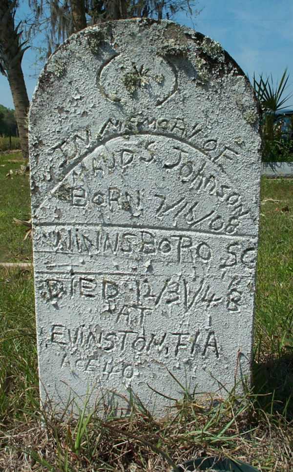 Maud S. Johnson Gravestone Photo