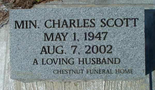 Charles (Min.) Scott Gravestone Photo