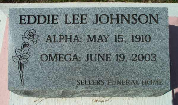 Eddie Lee Johnson Gravestone Photo