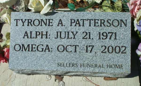 Tyrone A. Patterson Gravestone Photo