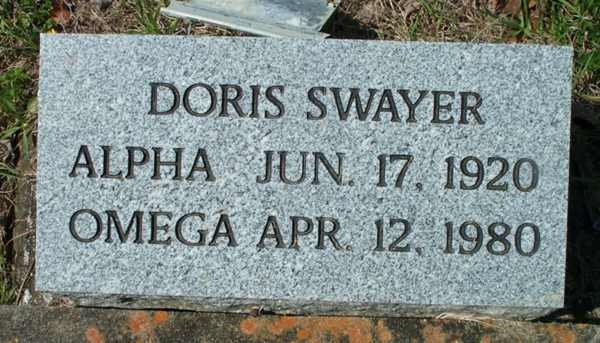 Doris Swayer Gravestone Photo