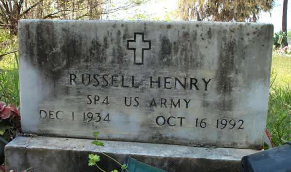 Russell Henry Gravestone Photo