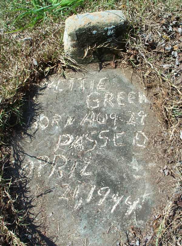 Nettie Green Gravestone Photo