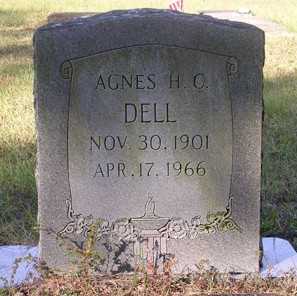 Agnes H.C. Dell Gravestone Photo