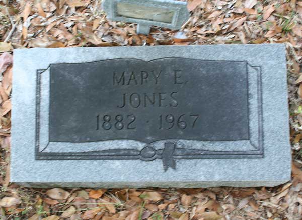 Mary E. Jones Gravestone Photo
