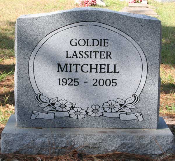 Goldie Lassiter Mitchell Gravestone Photo