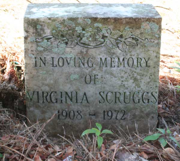 Virginia Scruggs Gravestone Photo
