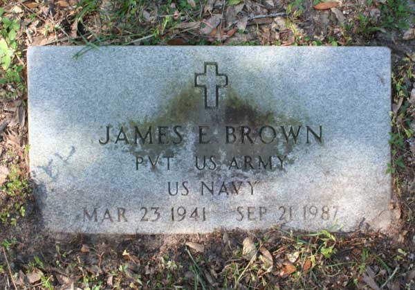 James E. Brown Gravestone Photo