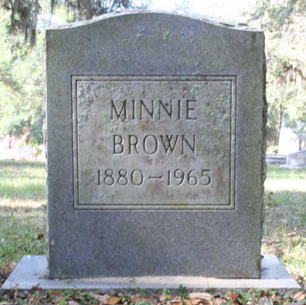 Minnie Brown Gravestone Photo