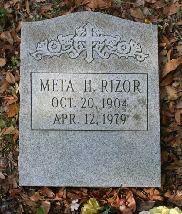 Meta H. Rizor Gravestone Photo