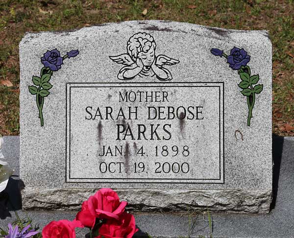 Sarah Debose Parks Gravestone Photo