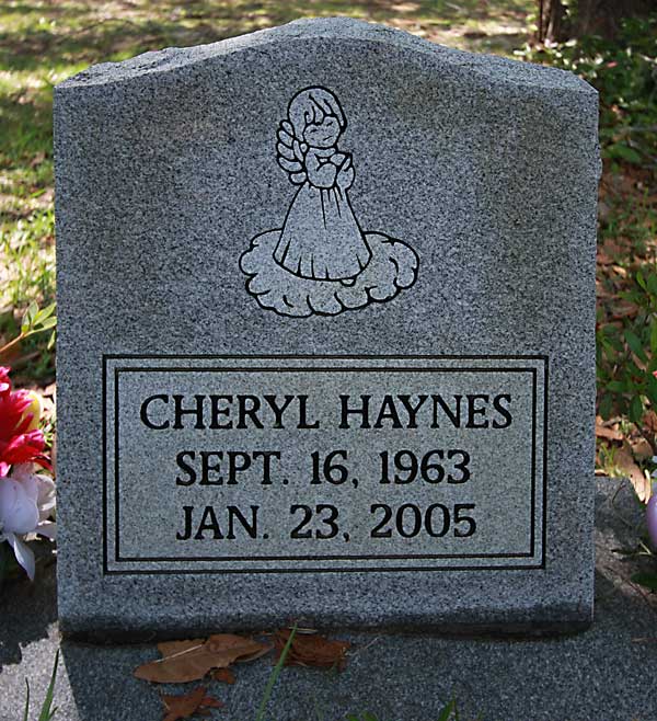 Cheryl Haynes Gravestone Photo