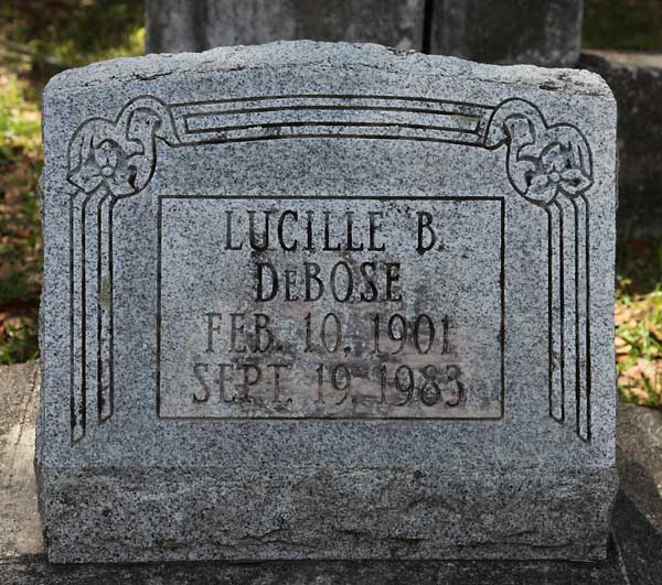 Lucille B. DeBose Gravestone Photo