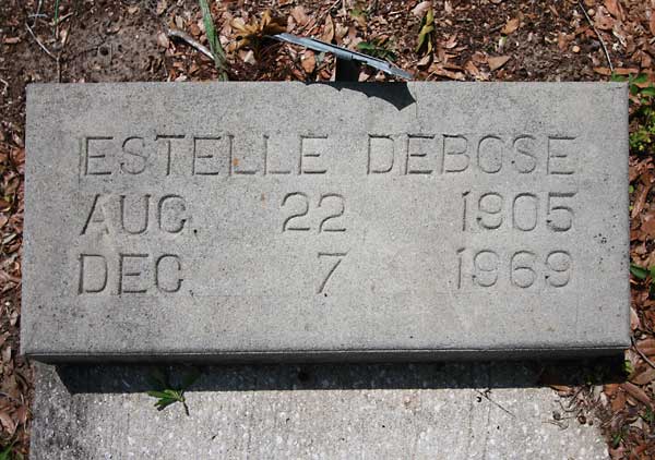 Estelle DeBose Gravestone Photo