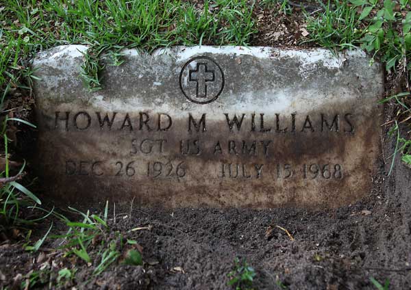 Howard M. Williams Gravestone Photo