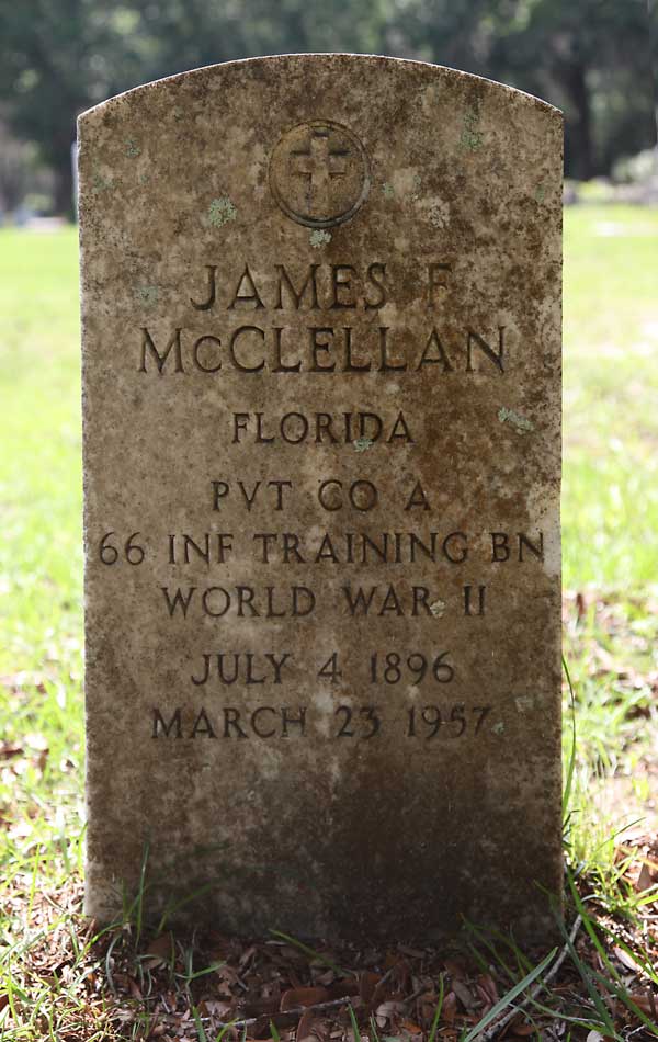 James F. McClellan Gravestone Photo