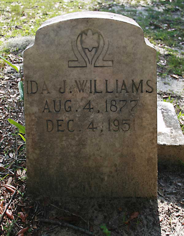 Ida J. Williams Gravestone Photo