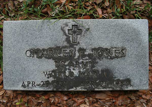 Charles E. Jones Gravestone Photo