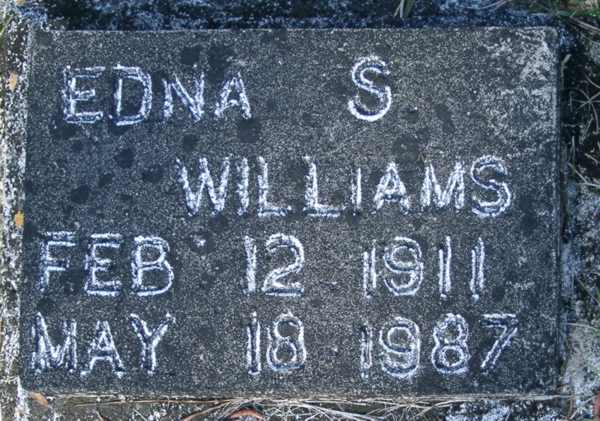 Edna S. Williams Gravestone Photo