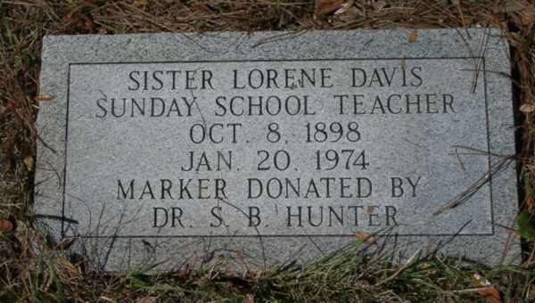 Sister Lorene Davis Gravestone Photo